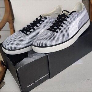 RARE Size 13 Puma by MIHARAYASUHIRO MY-76 Black & White Men Very Nice! 356322 01